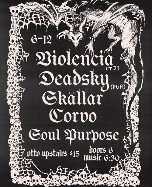 Violencia / Deadsky / Skällar / Corvo / Soul Purpose